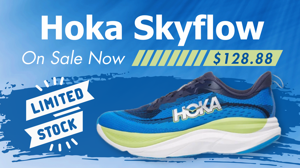 HOKA Skyflow cushioned running shoe sale at Confluence Running