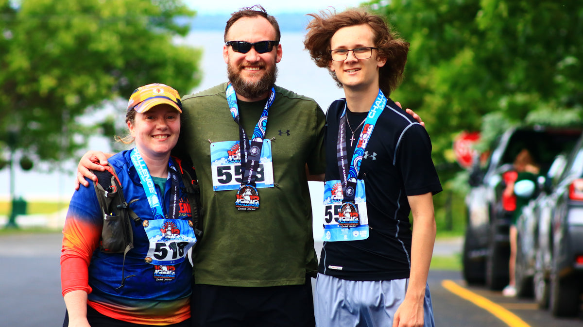 Sackets Harbor Marathon and Half Marathon 1812 Challenge Weekend Family running 5k together