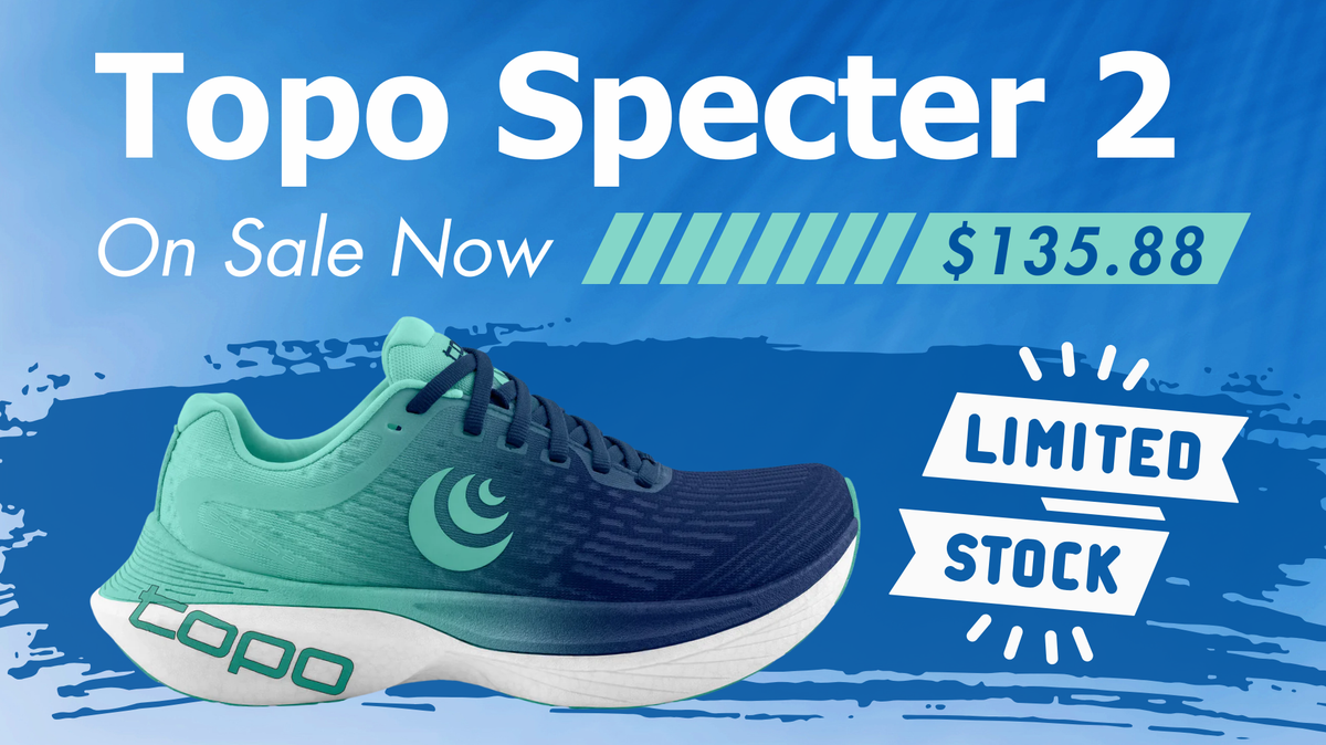 Topo Athletic Specter 2 performance running shoe sale at Confluence Running