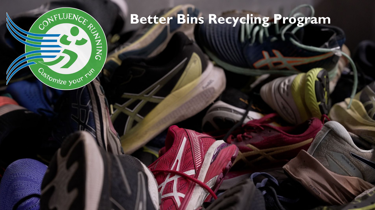 Confluence Running Better Bins shoe recycling program with Sneaker Impact