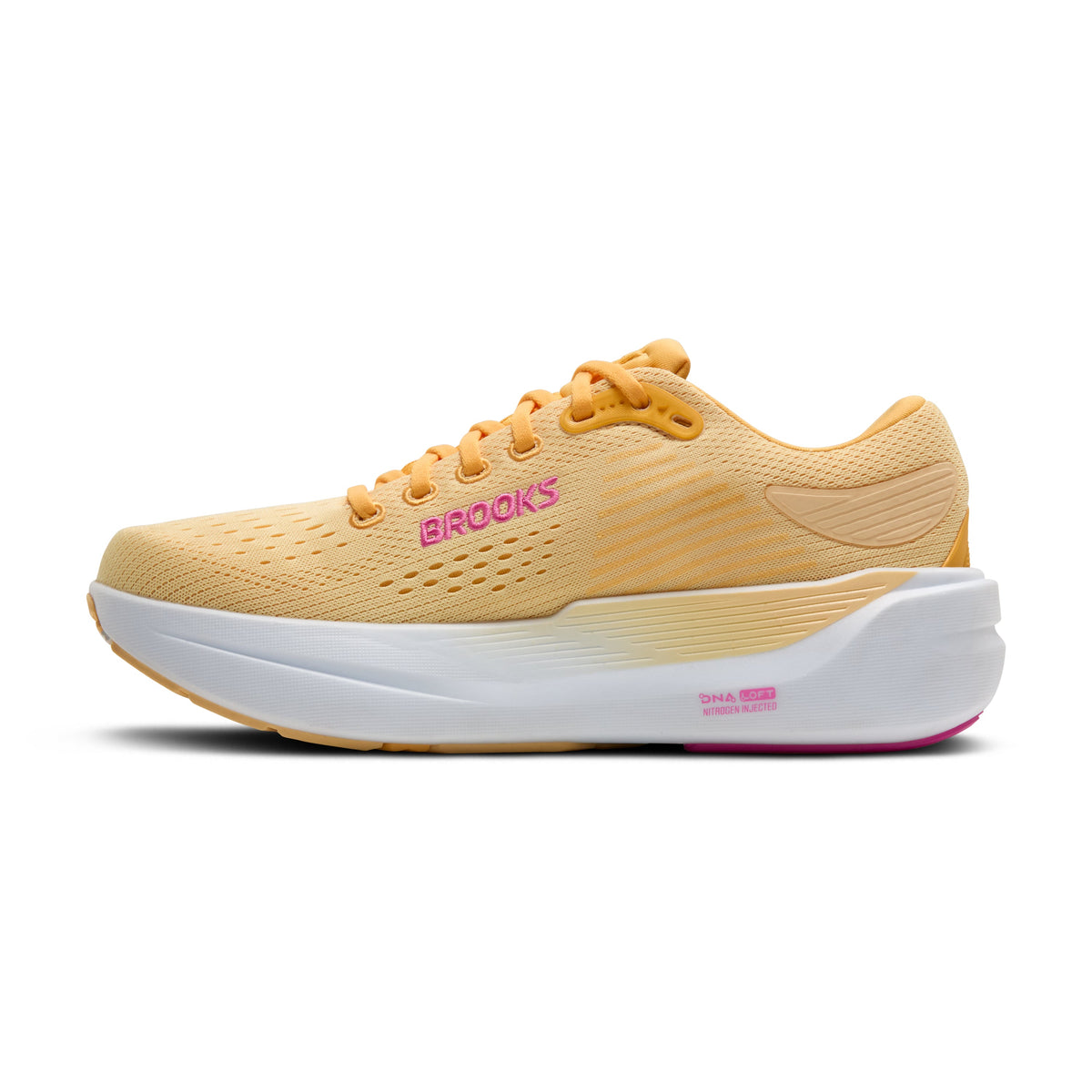 Women's Brooks Ghost Max 3 Apricot/Apricot/Super Pink medial view