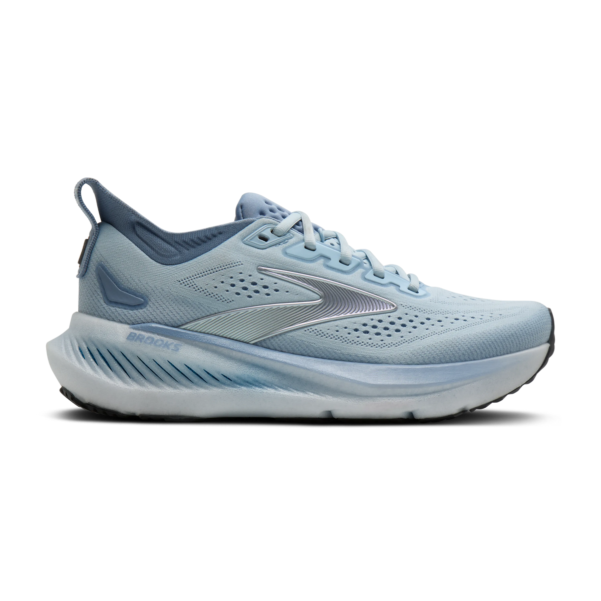 Brooks Glycerin 23 women's running shoe in Nantucket Breeze/Rain/Clear, lateral view (image 2).
