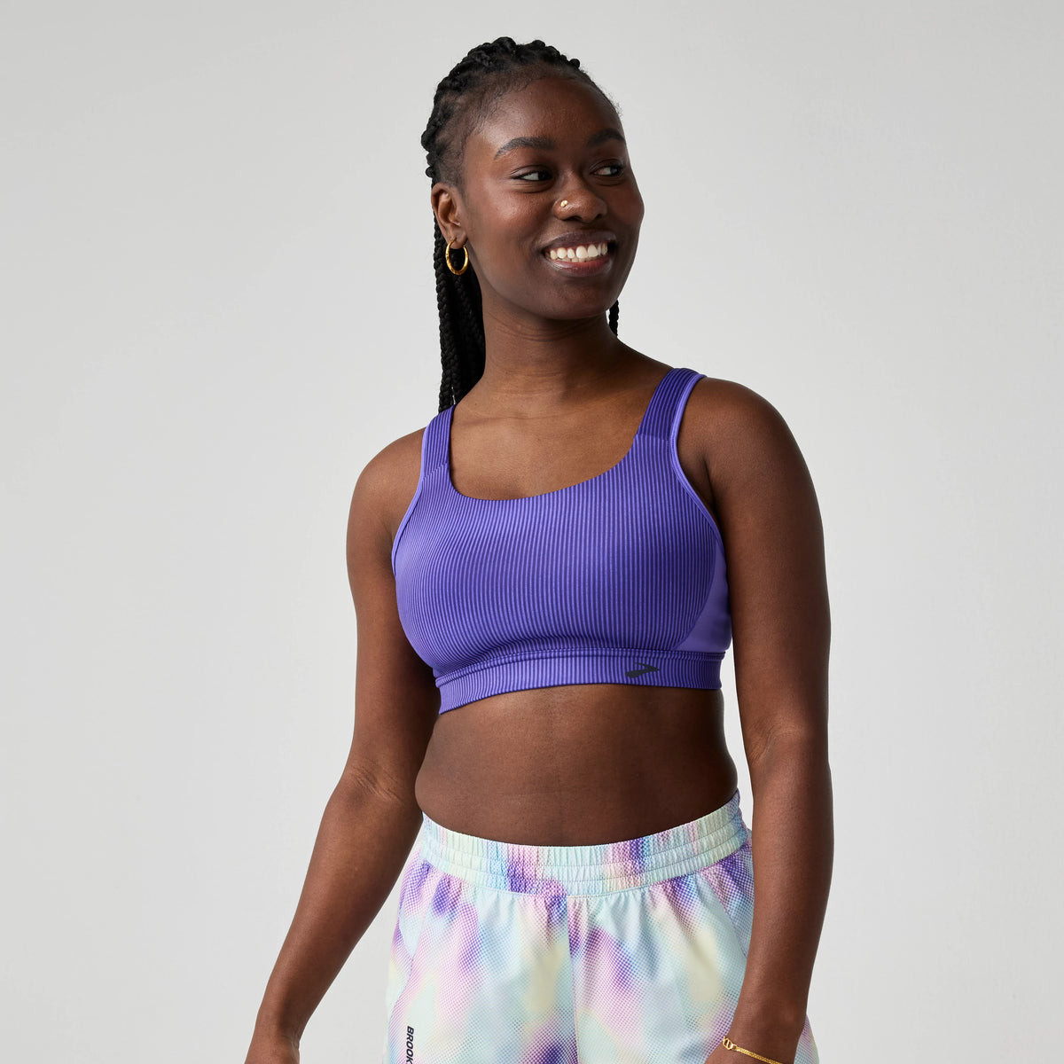 Women's Brooks Convertible 2.0 Bra. Purple.