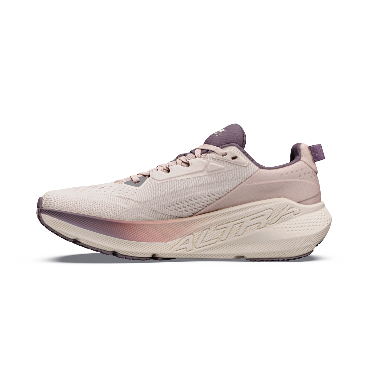 Altra FWD VIA 2 women's shoes in Whisper Pink/Rose Gold — opposite side profile.