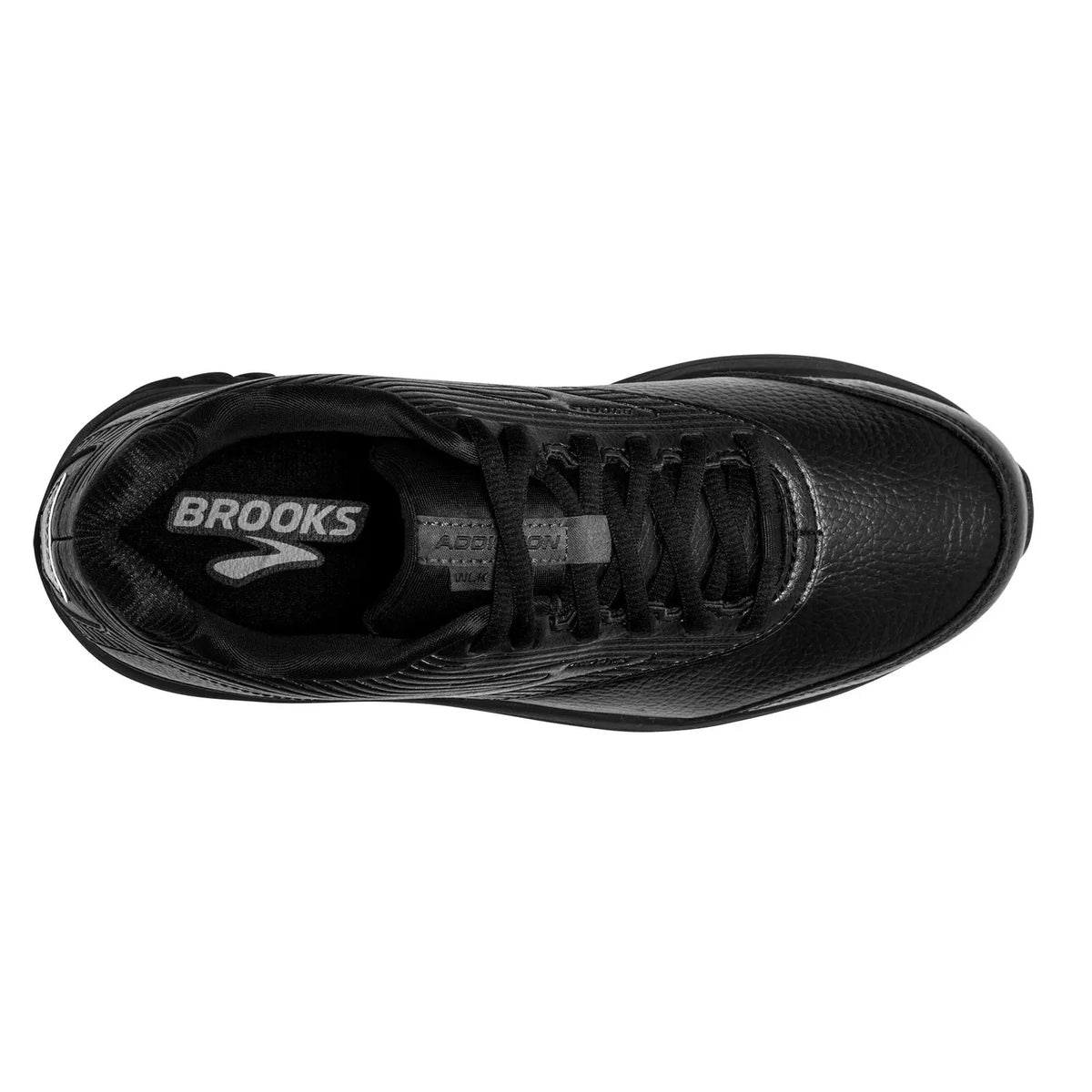 Brooks Addiction Walker 2 women's walking shoe in Black/Black, top view