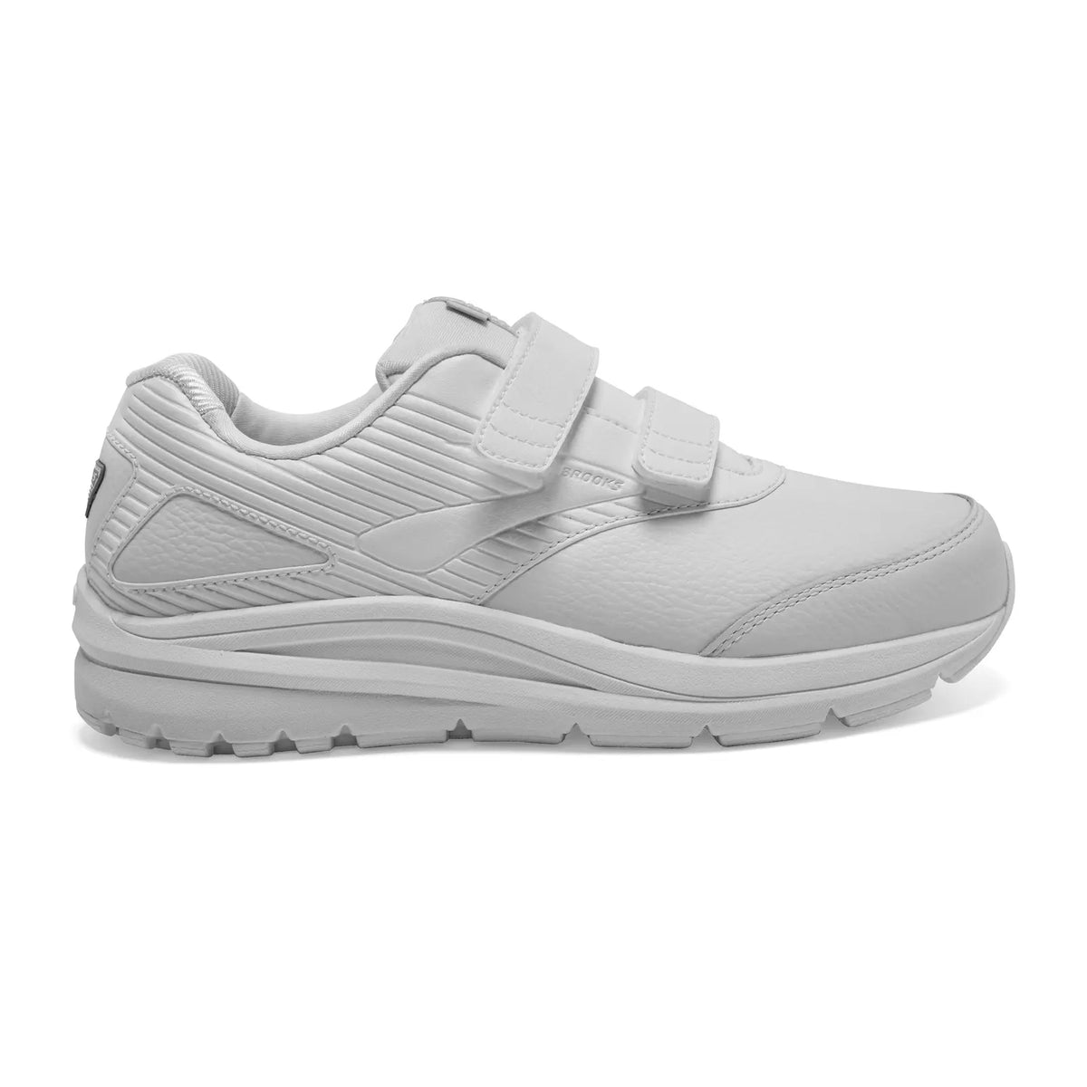 Brooks Addiction Walker V-Strap 2 women's shoe in White/White, lateral view