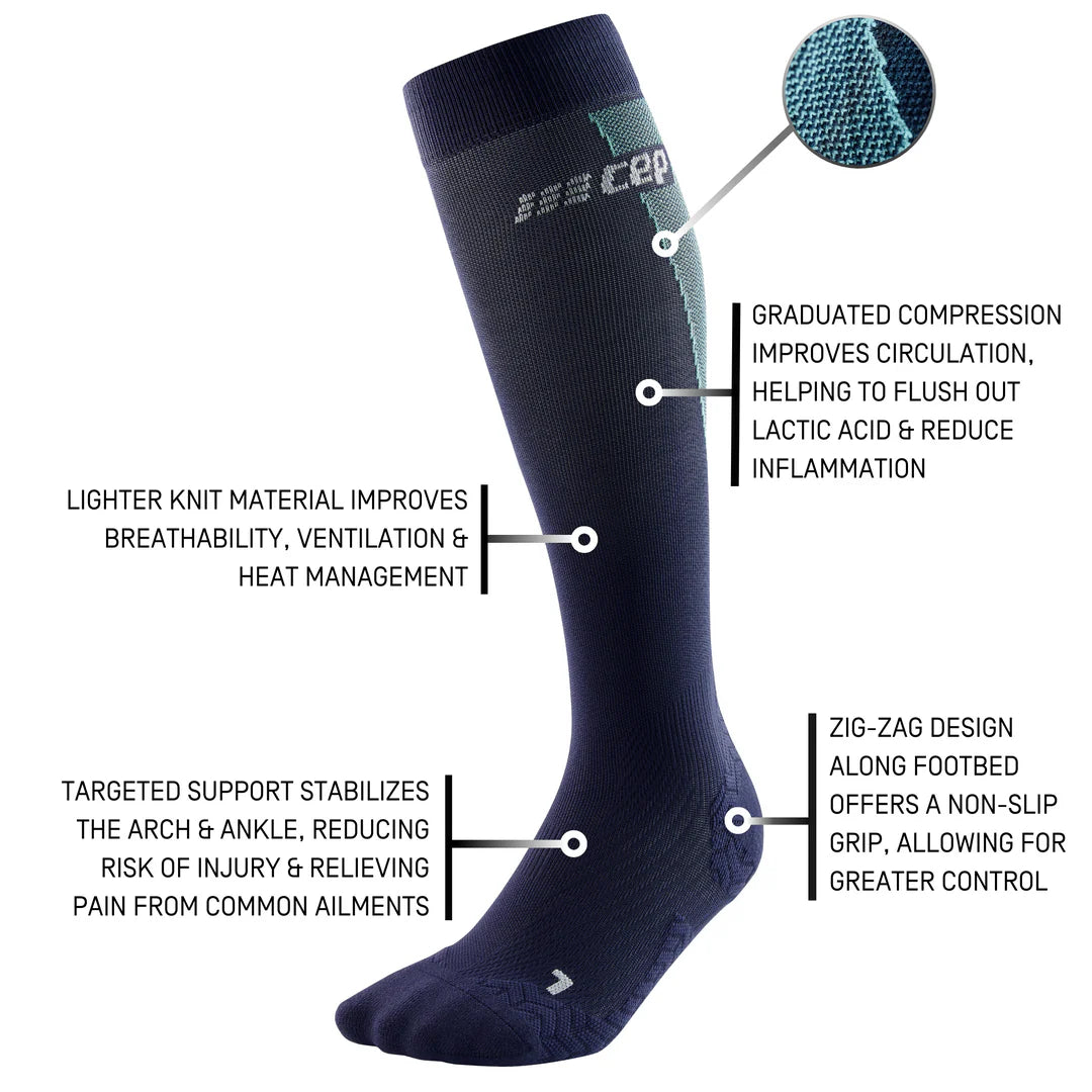 CEP Ultralight Tall Compression Socks Women's Blue/Light Blue product image