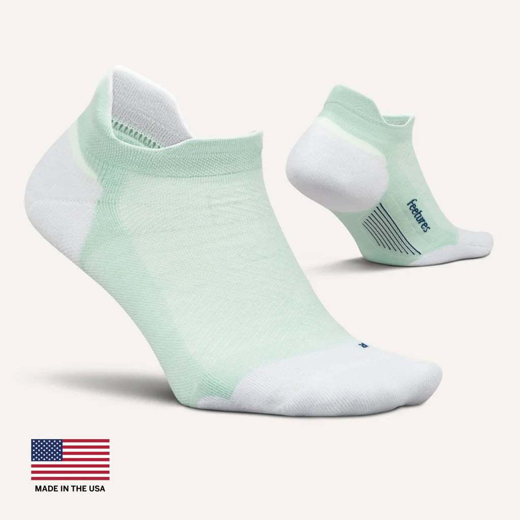 Feetures! Elite Max Cushion No Show Tab — Supine Sage