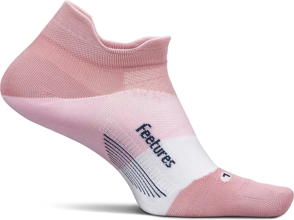 Feetures! Elite Ultra Light Cushion No Show Tab — Pink Orchard