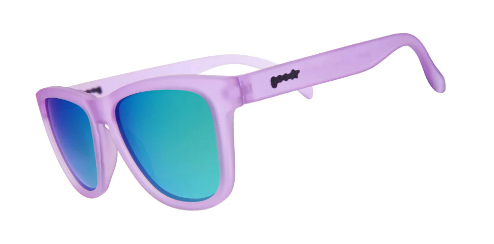 Goodr Sunglasses. OG. Light Purple. Front/Lateral View.