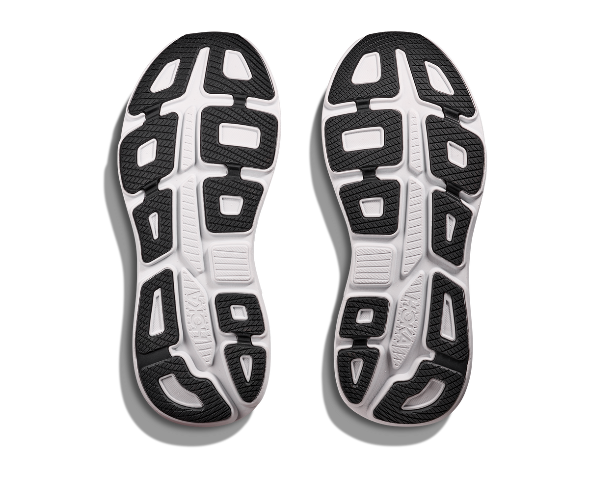 Men's HOKA Bondi 9 in Galactic Grey/Stellar Grey — outsole view.