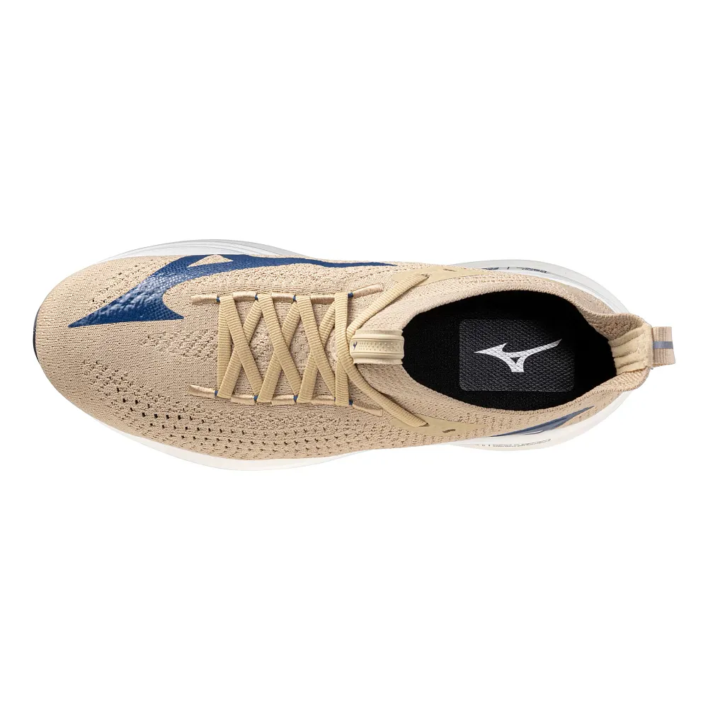 Men's Mizuno Neo Vista 2 in Pale Khaki/White, alternate view.
