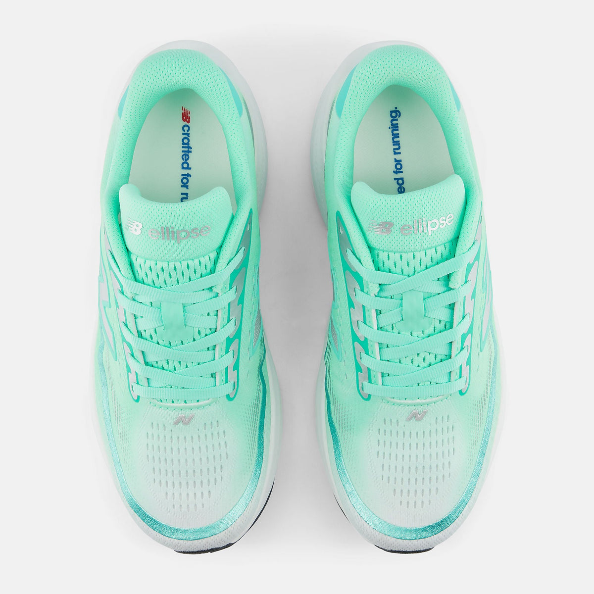 Women's New Balance Fresh Foam X Ellipse v1 in Bright Mint, top view