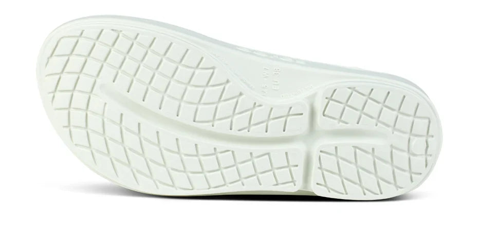 Oofos OOriginal Sandal Cosmic Gray bottom view