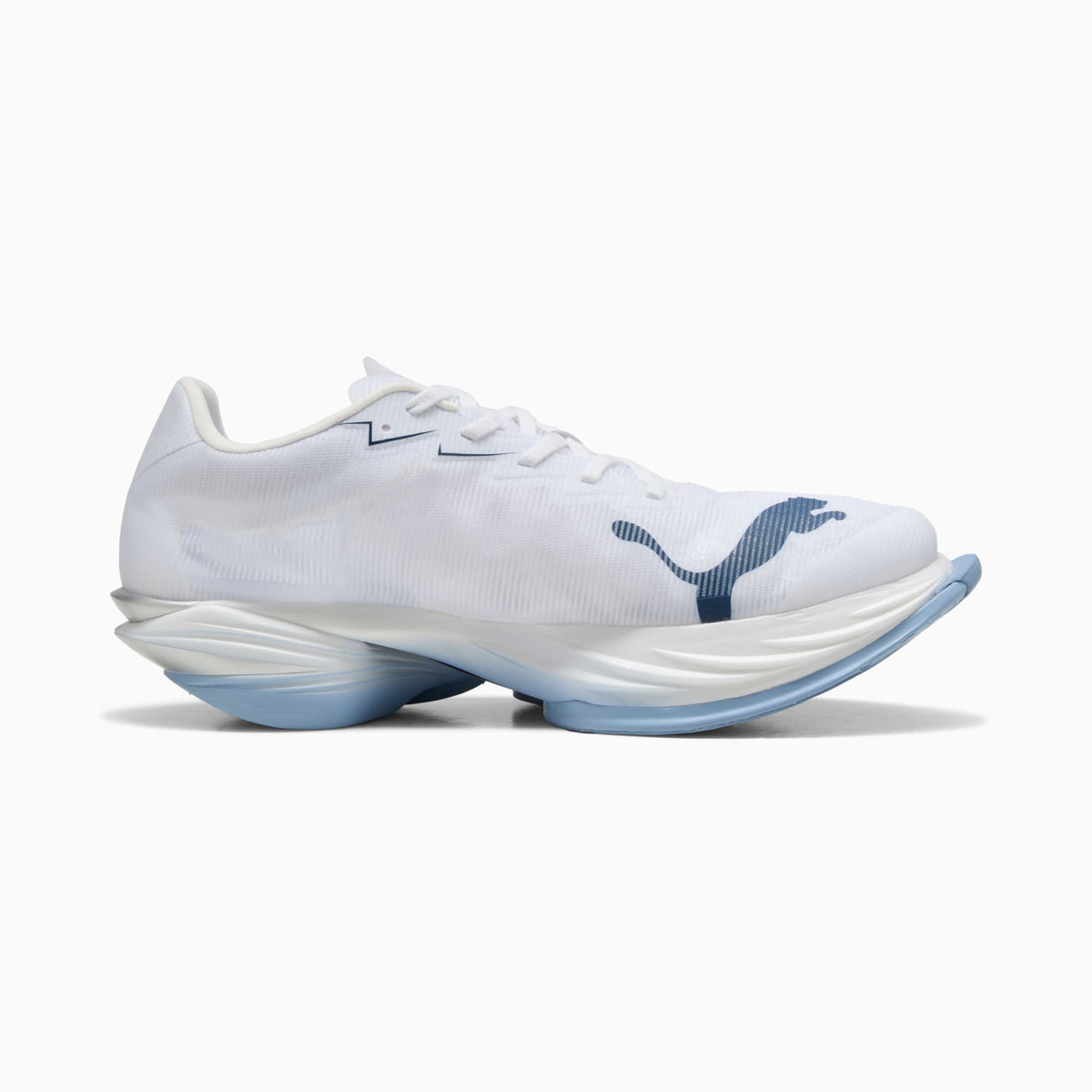 Men's PUMA Fast-R Nitro Elite 3 in White/Blue — product view 3.