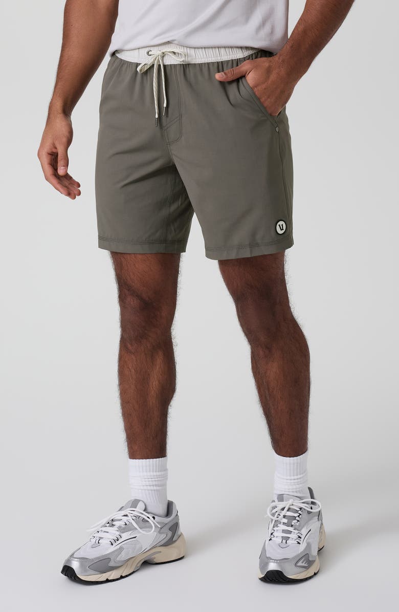 Vuori Kore Short in Warm Grey men's performance short product view