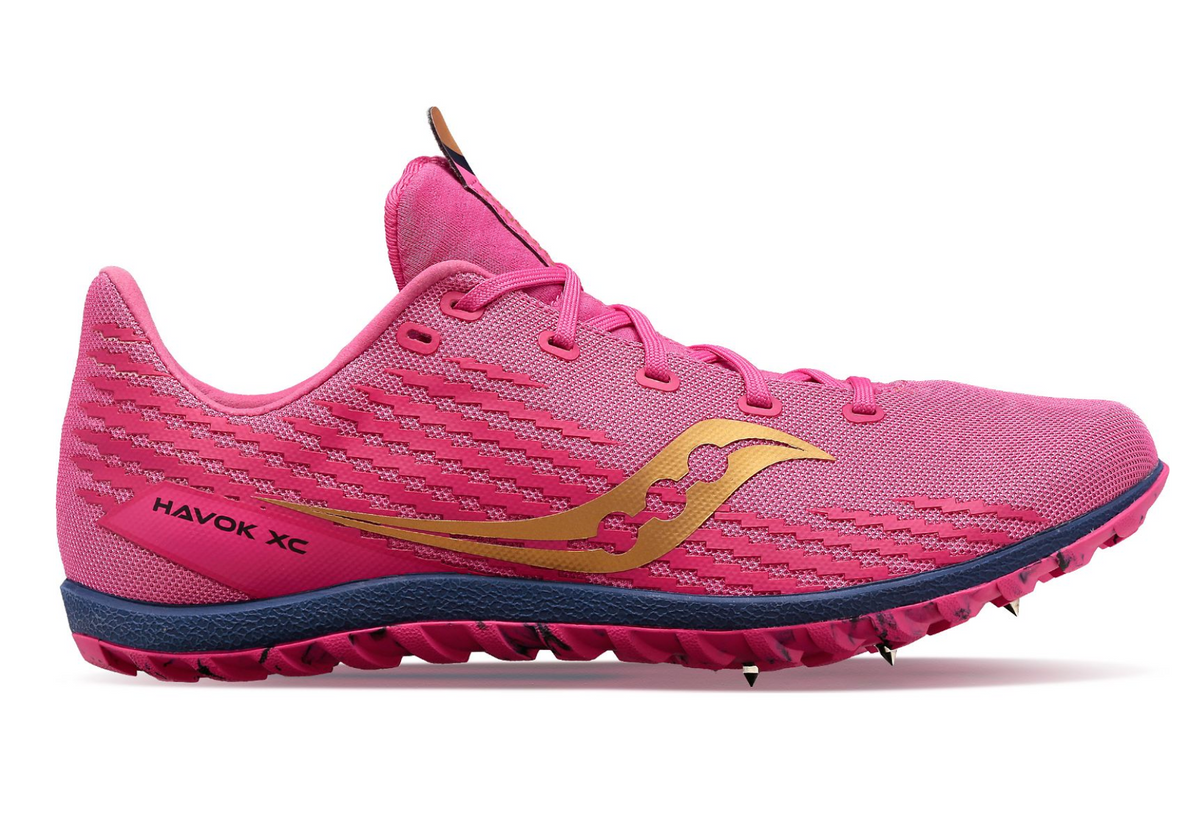 Men's Saucony Havok XC 3. Prospect Quartz. Lateral view.