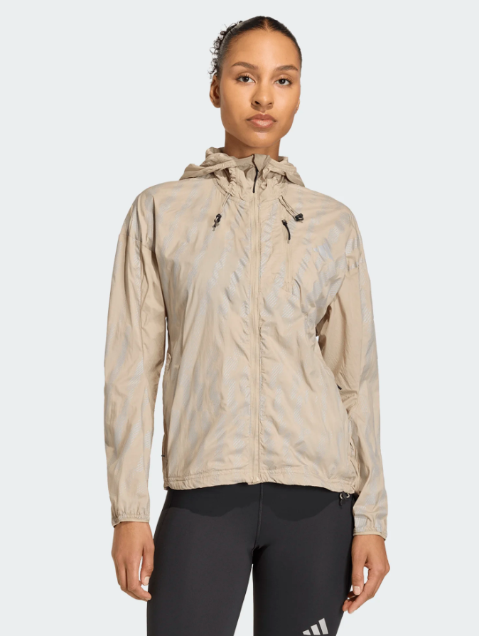 Women's Adidas Jacket. Beige.