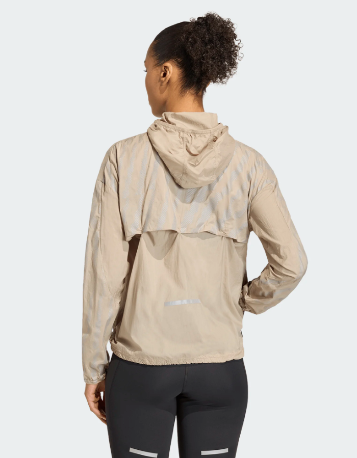 Women's Adidas Jacket. Beige.