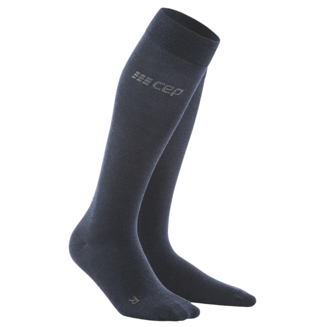 CEP All Day Merino Compression Tall Sock Women's Dark Blue