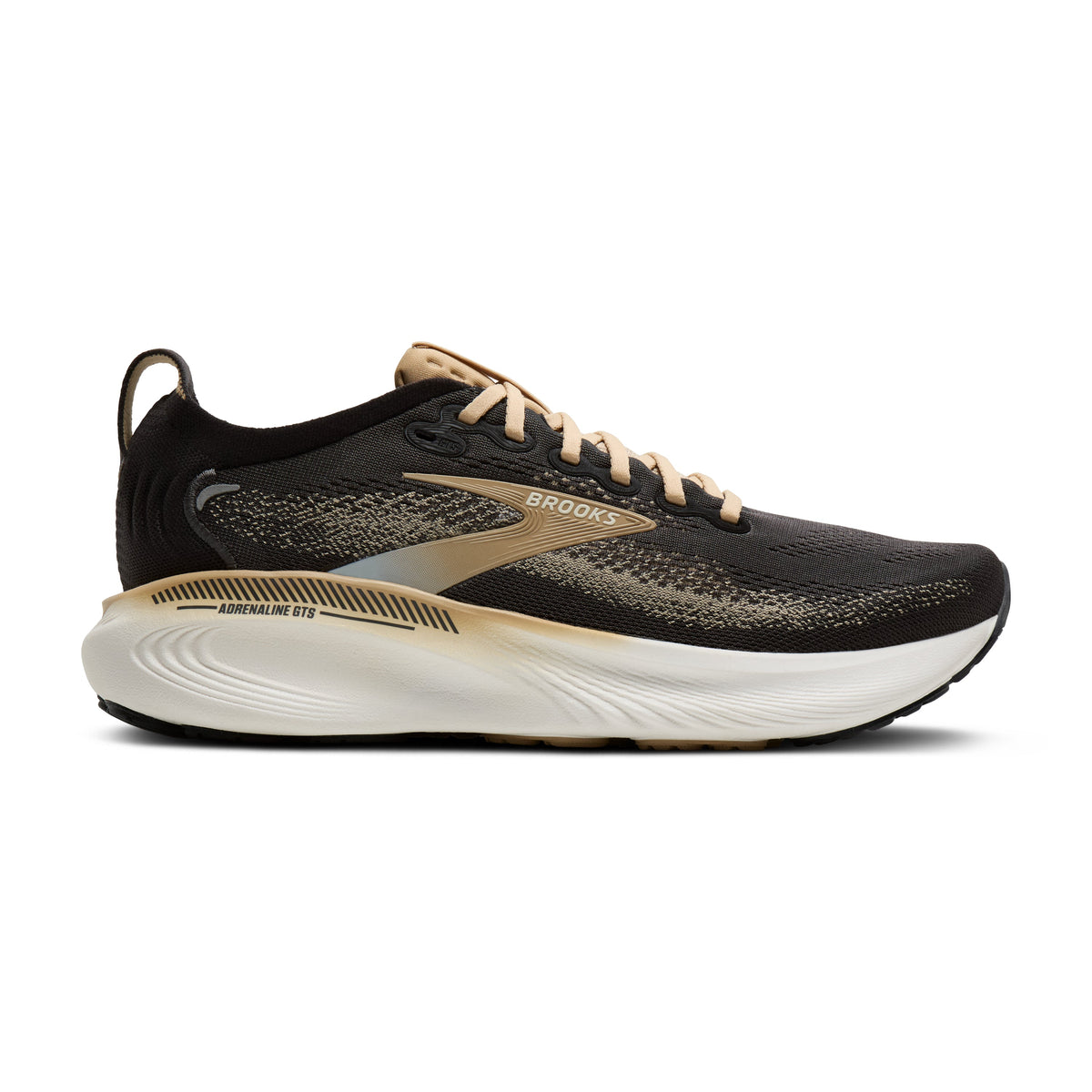 Men's Brooks Adrenaline GTS 25 in Phantom/Starfish/Coconut – angle view