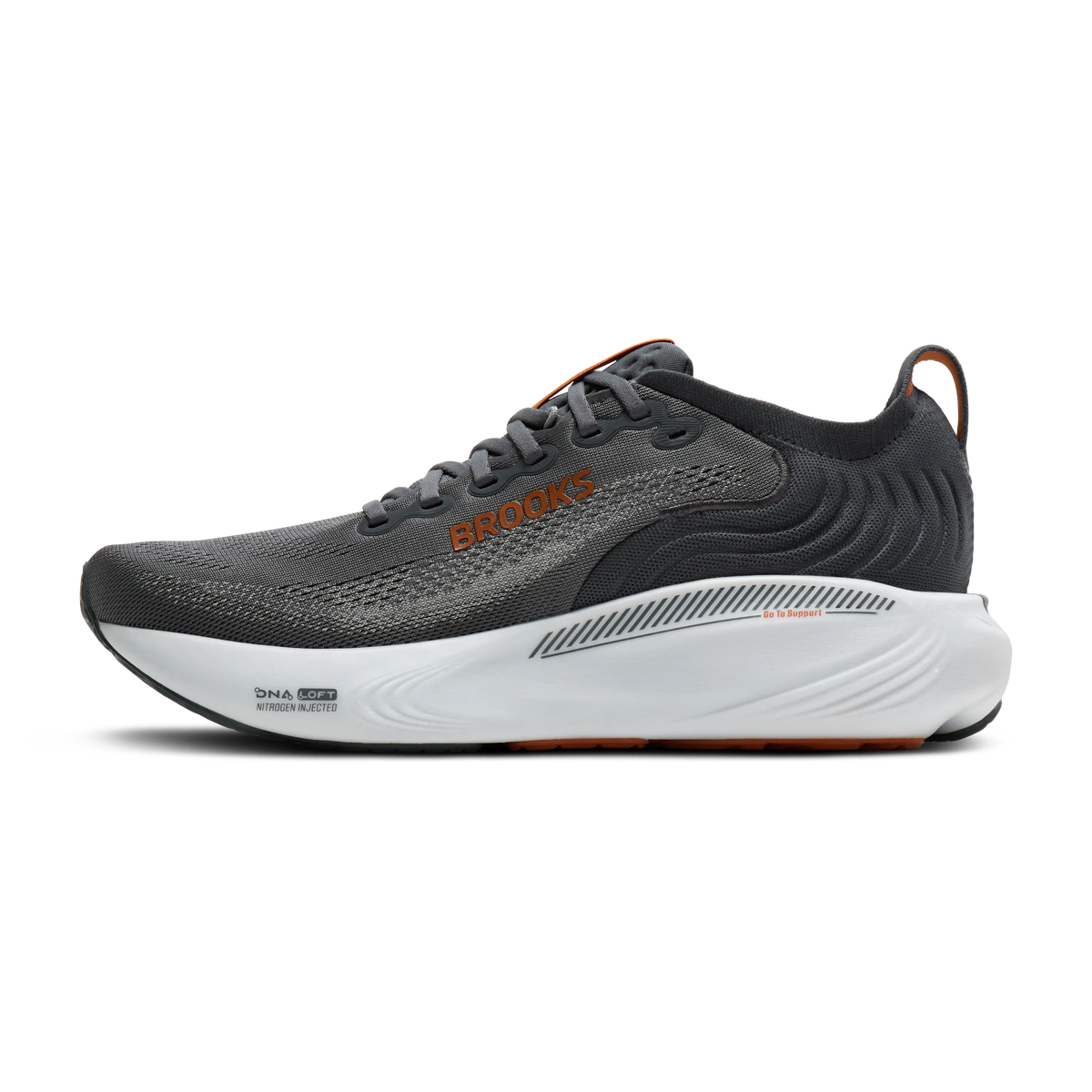Men's Brooks Adrenaline GTS 25 in Turbulence/Bombay Brown/Grey – medial view