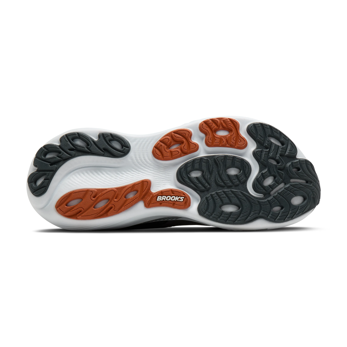 Men's Brooks Adrenaline GTS 25 in Turbulence/Bombay Brown/Grey – outsole view