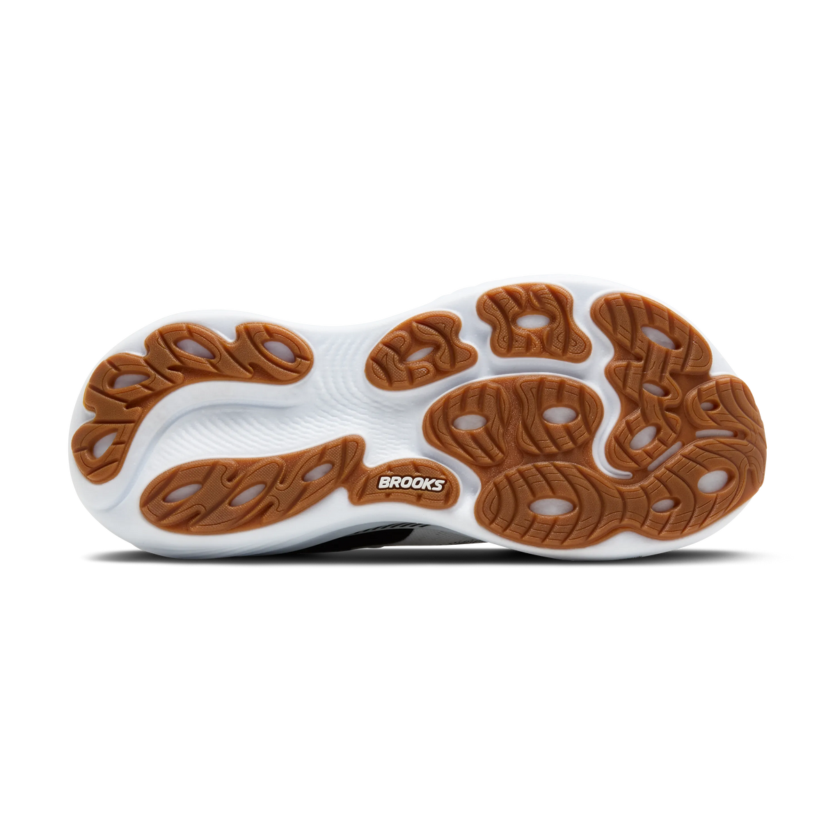 Men's Brooks Adrenaline GTS 25 in White/Black/White – angle view