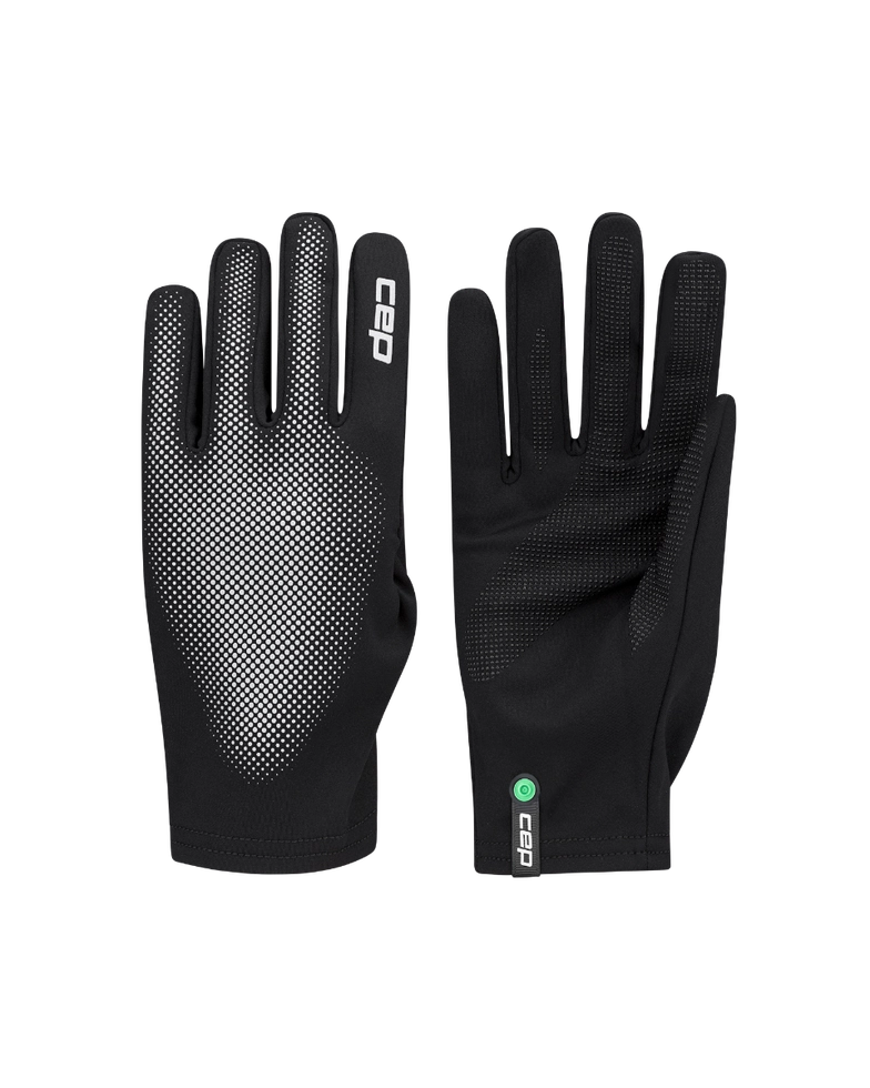 CEP Core Run Gloves. Black/Reflective.