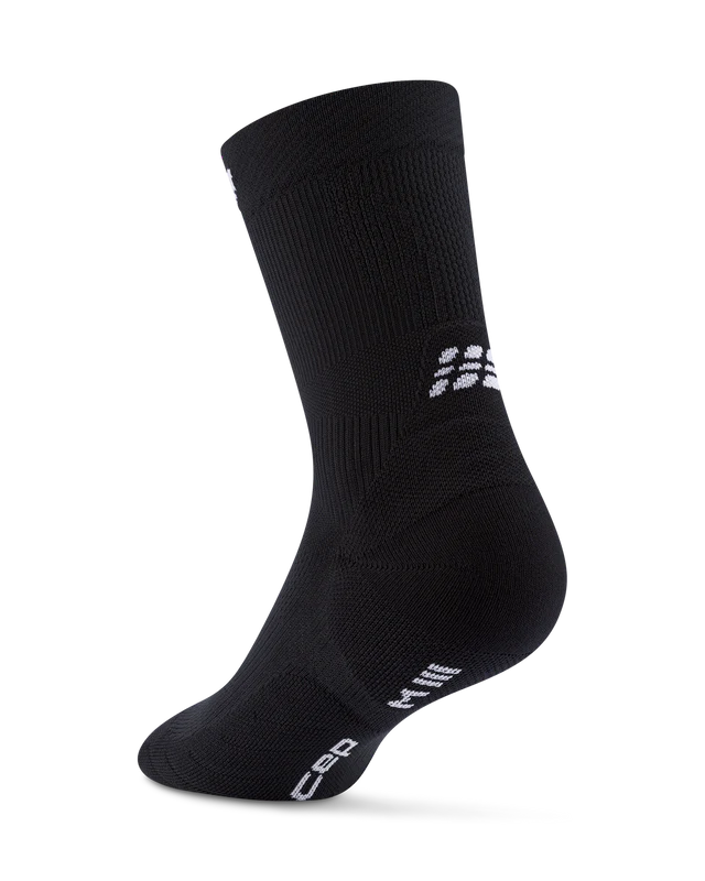 CEP Core Run Mid Cut Socks 5.0. Black.