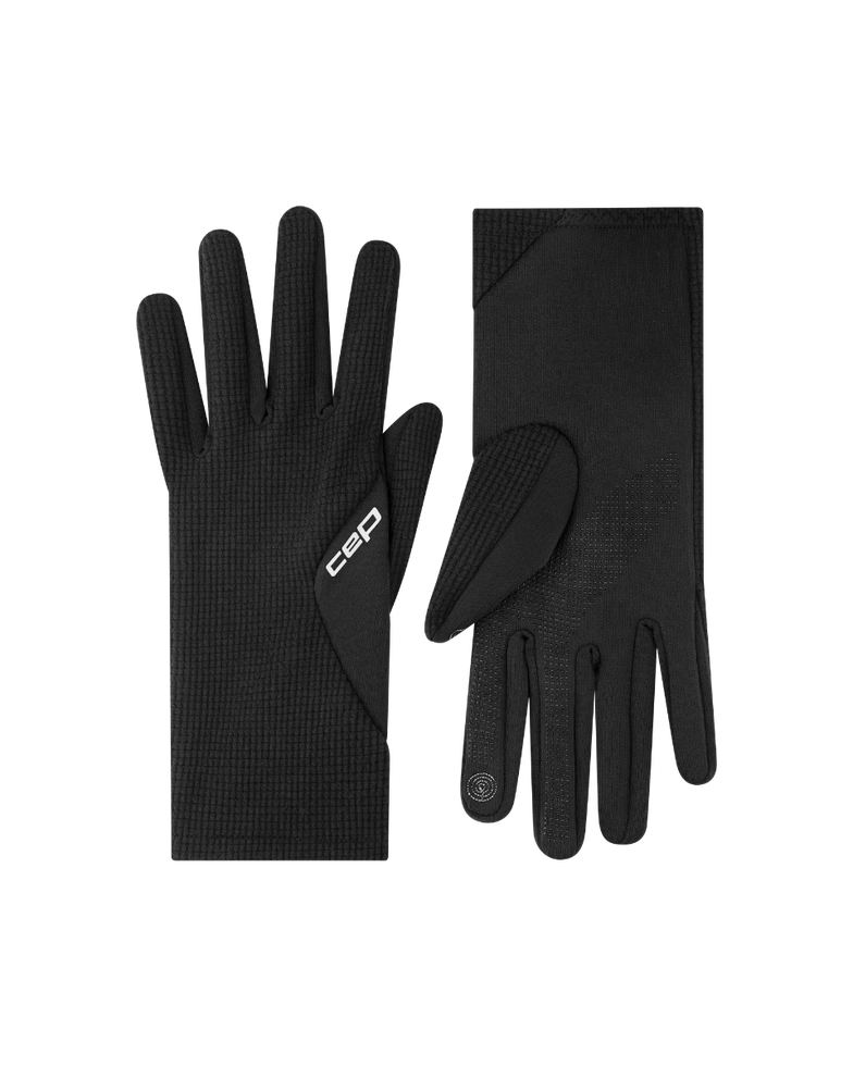 CEP Core Run Thermal Gloves. Black.
