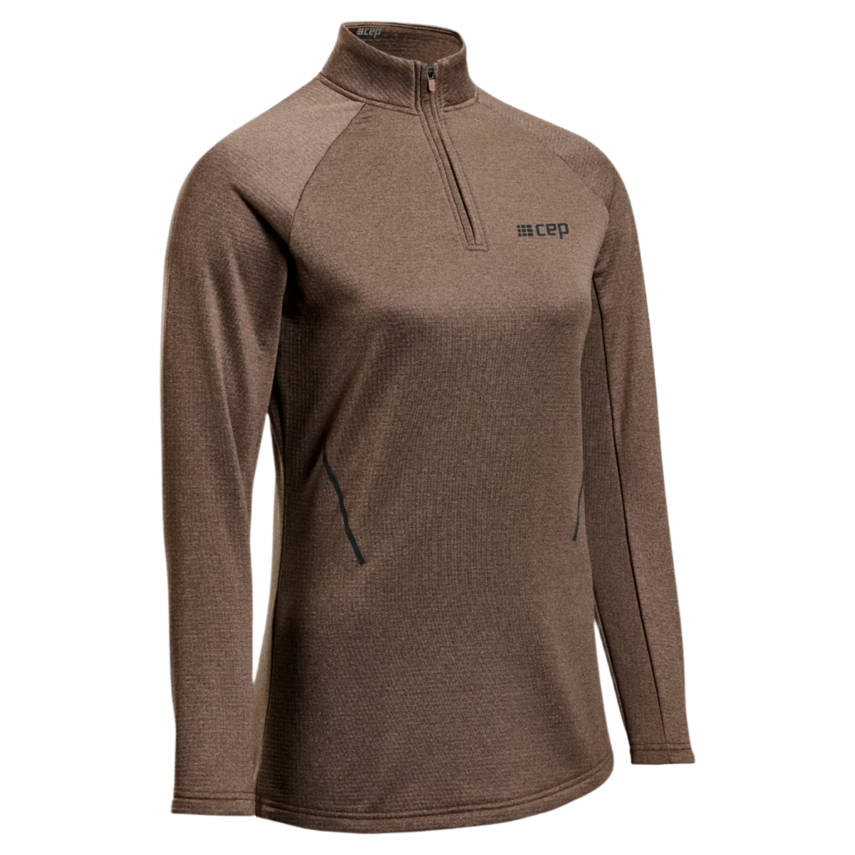 CEP Women's Cold Weather Quarter Zip Brown