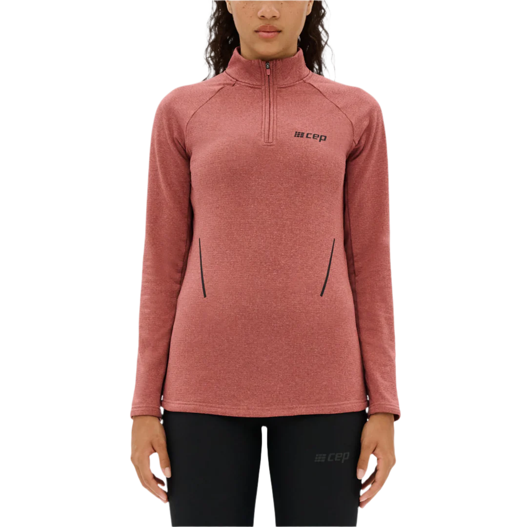 CEP Women's Cold Weather Quarter Zip Dusty Rose