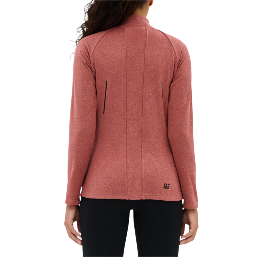 CEP Women's Cold Weather Quarter Zip Dusty Rose