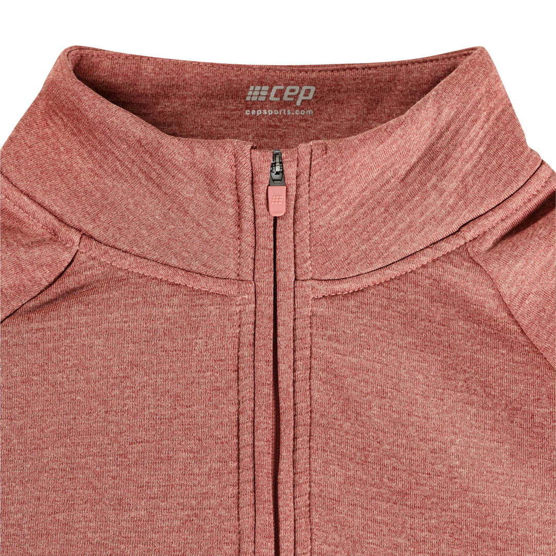 CEP Women's Cold Weather Quarter Zip Dusty Rose