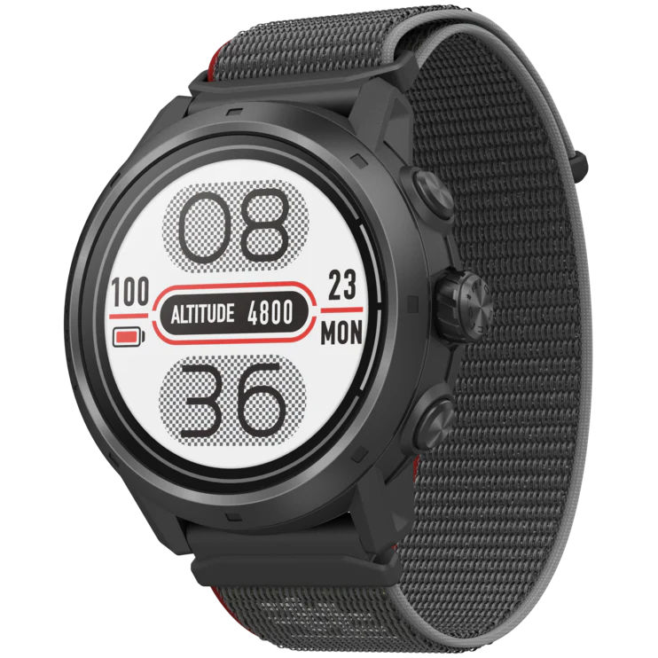 Coros Apex 2 Pro. Black. Front view.