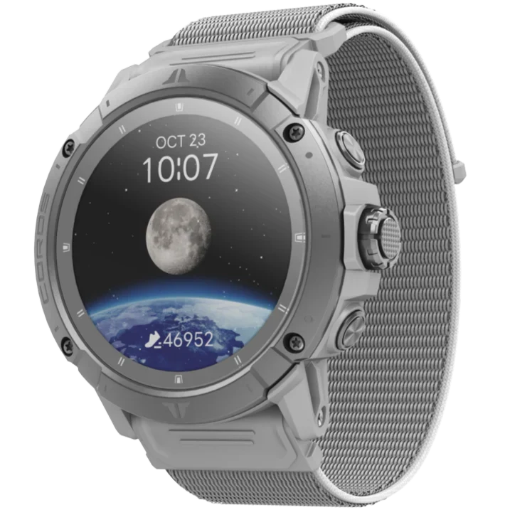 COROS VERTIX 2S GPS adventure watch in Moon front view