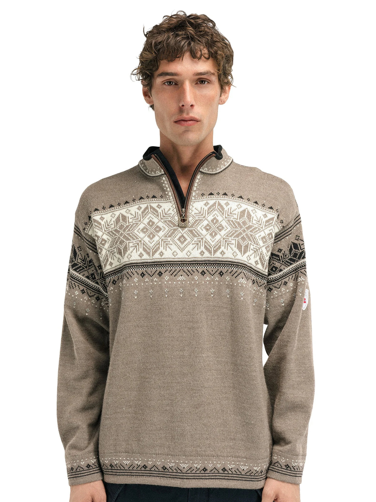 Dale of Norway Blyfjell Sweater Unisex Mountainstone/Off White/Coffee