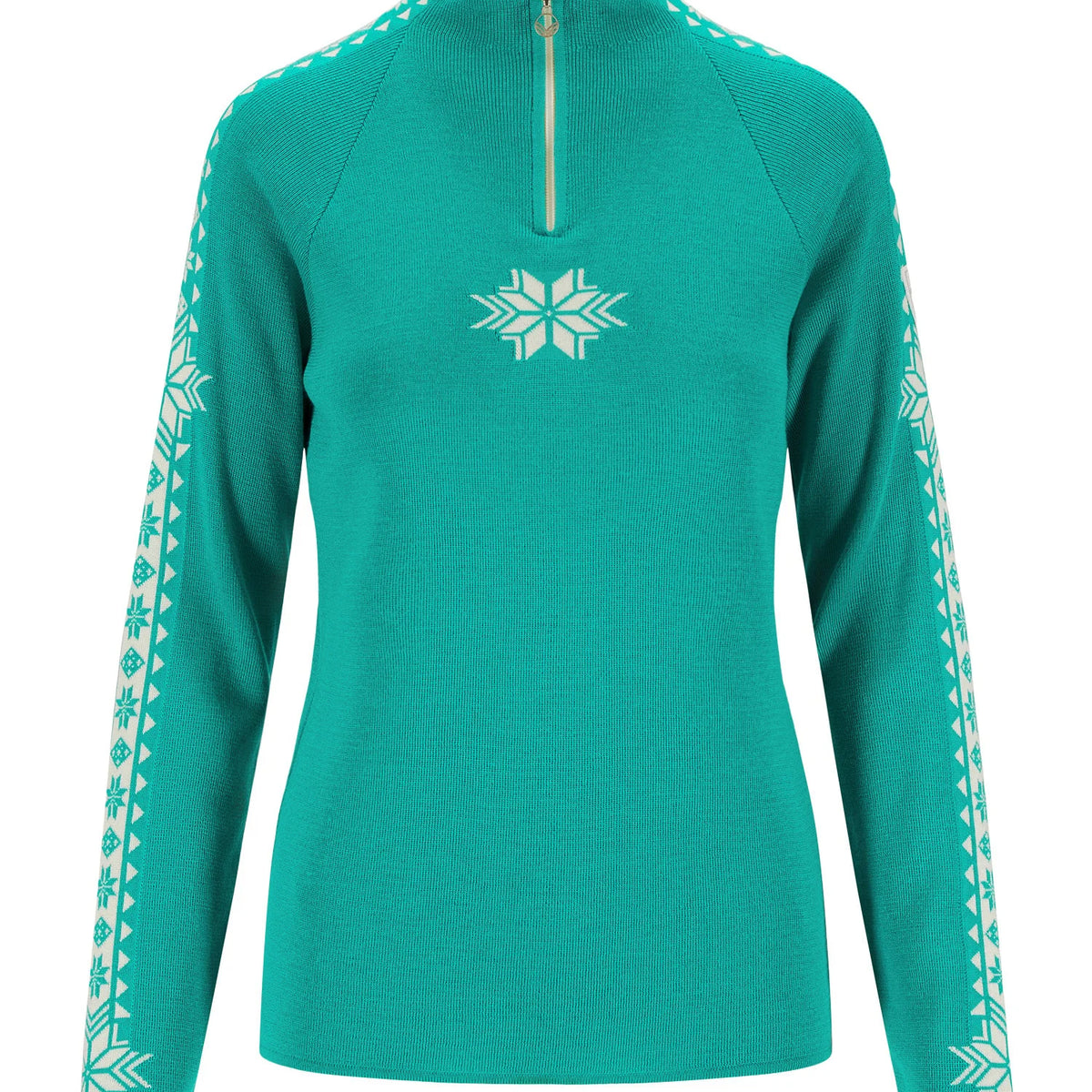 Dale of Norway Geilo Sweater Women's in Peacock/Off White product view