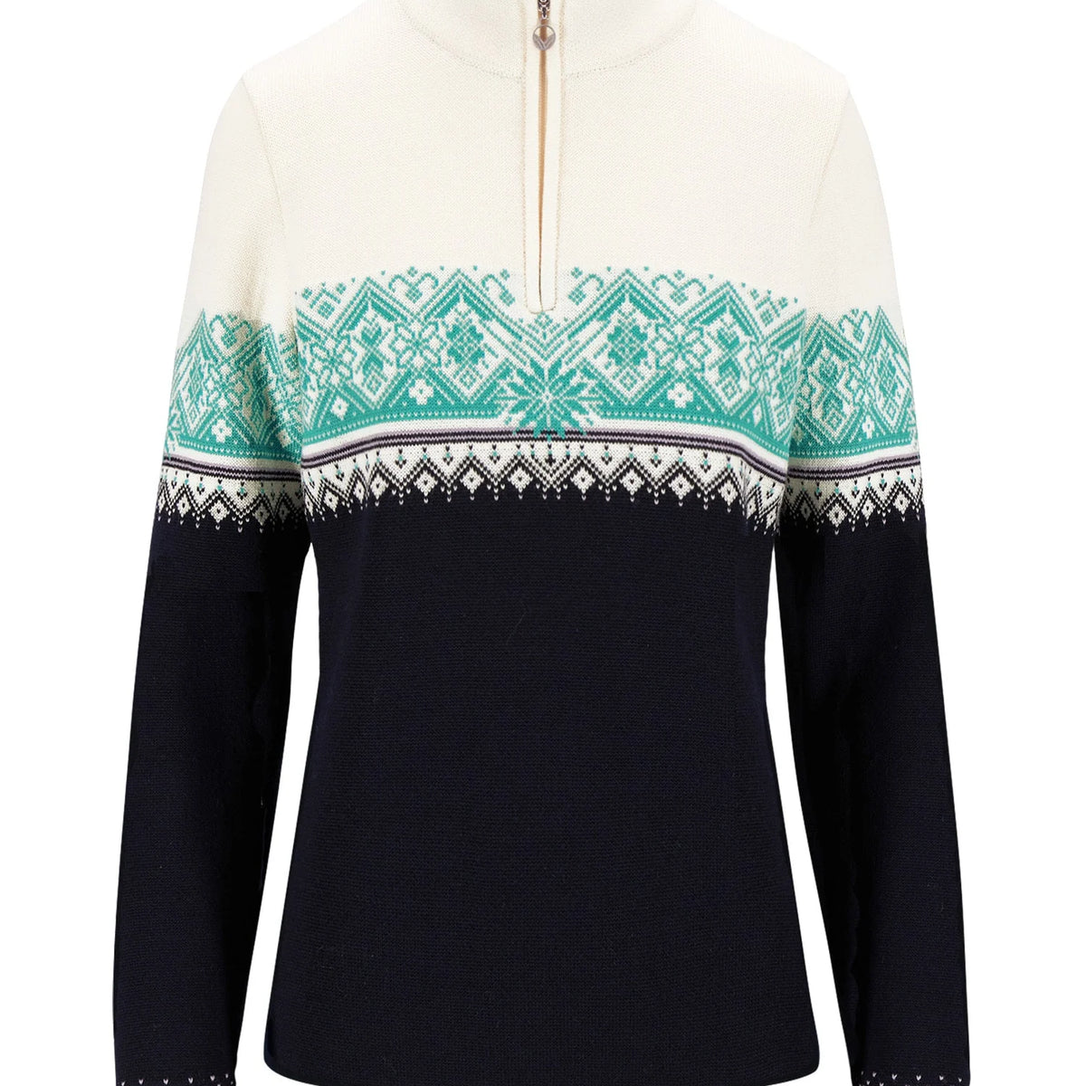 Dale of Norway Moritz Sweater Women's in Marine/Off White/Peacock product view