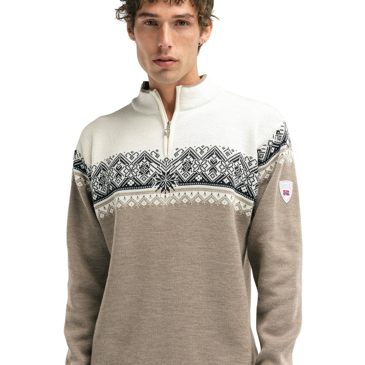 Dale of Norway Moritz Sweater Men's Mountainstone/Off White/Black