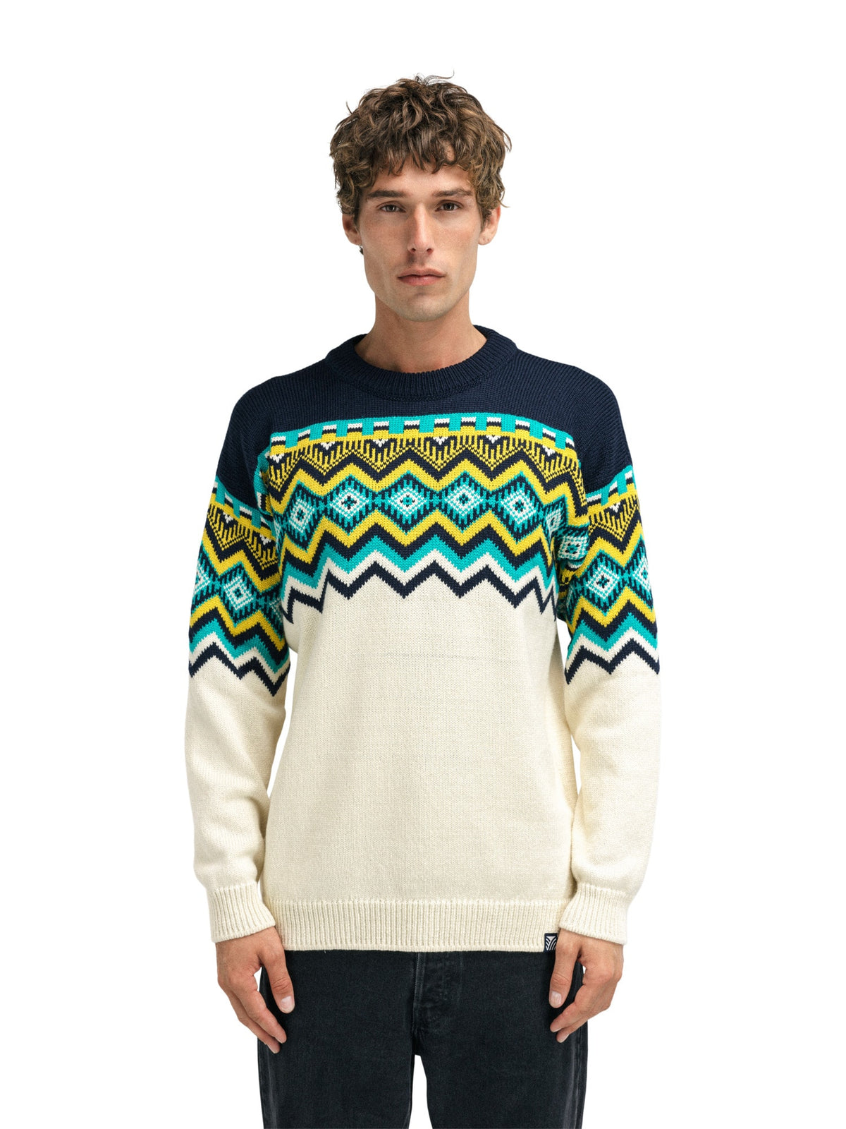 Dale of Norway Randaberg Sweater Men's Off White/Navy/Peacock