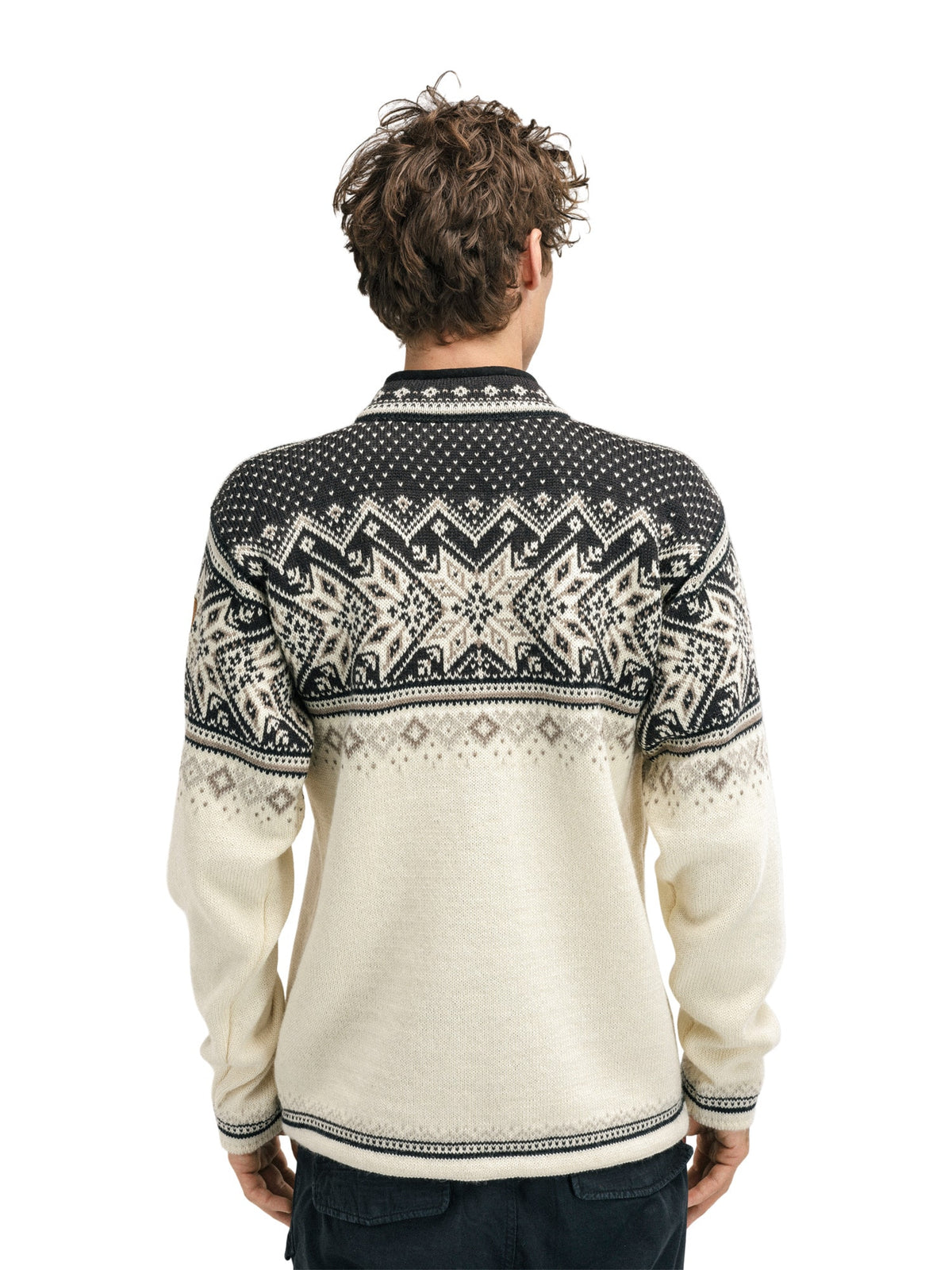 Dale of Norway Vail Sweater Unisex in Off White/Coffee/Sandstone product view