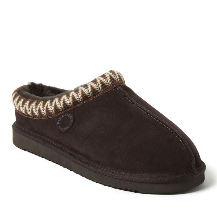 Dearfoams Genuine Shearling Grafton Clog Slipper men's