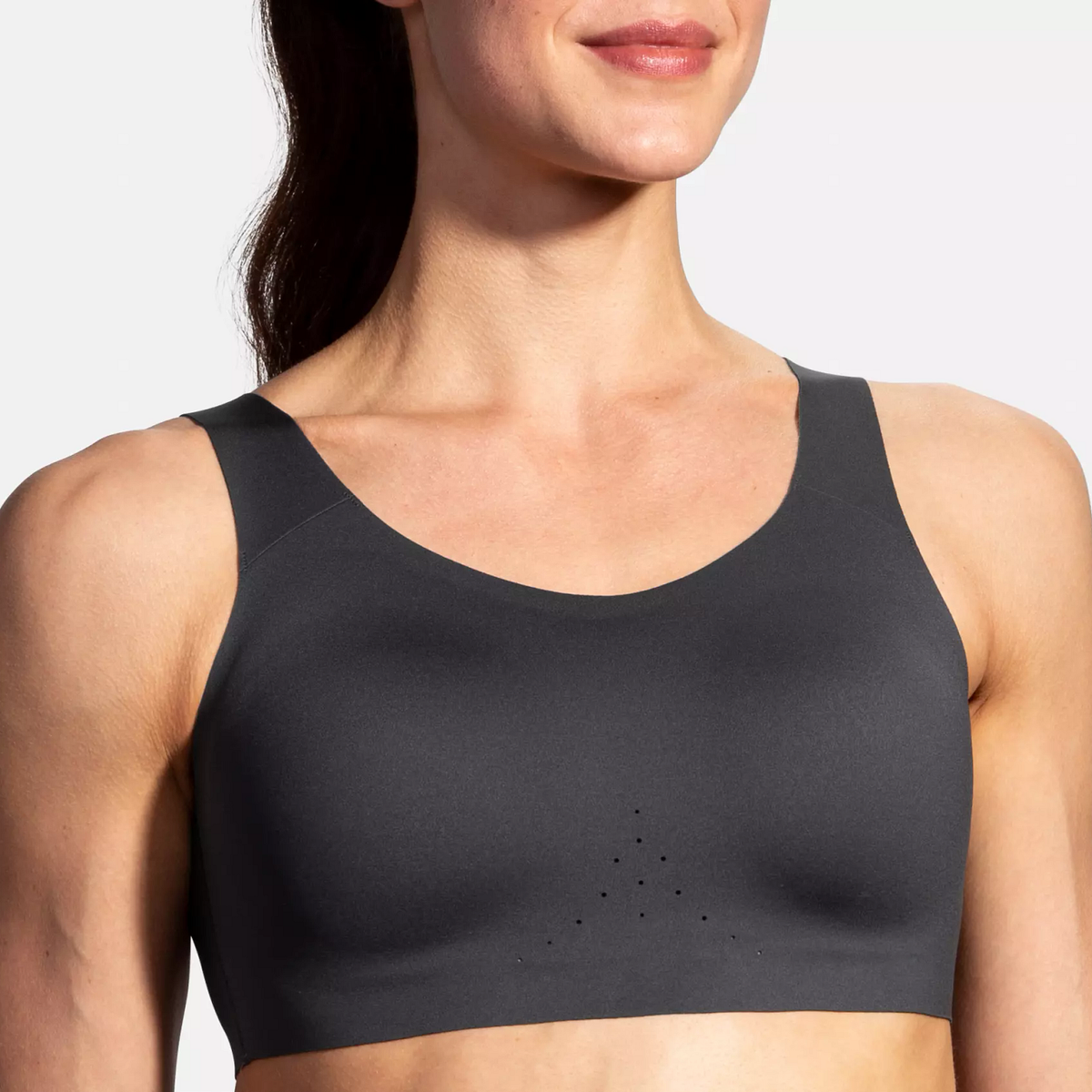 Women's Brooks Dare Scoopback. Black. Front view.