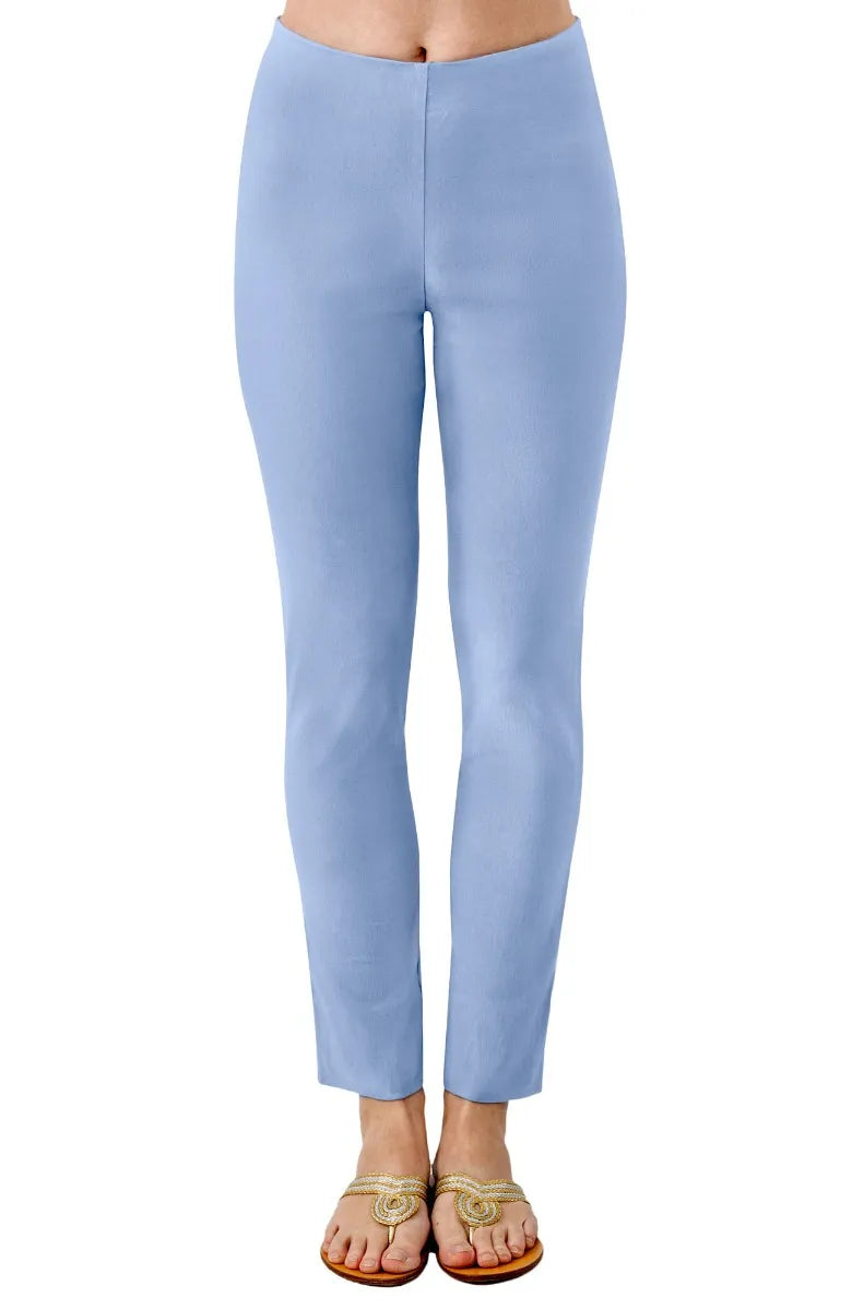 Gretchen Scott GripeLess Pull On Pant women's Periwinkle solid front view