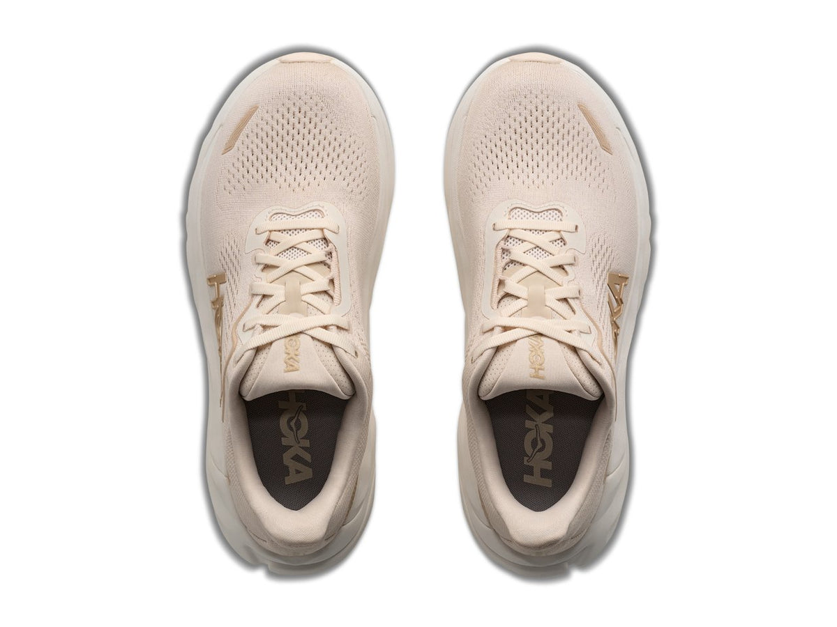 Women's HOKA Arahi 9 in Alabaster / Oat Milk
