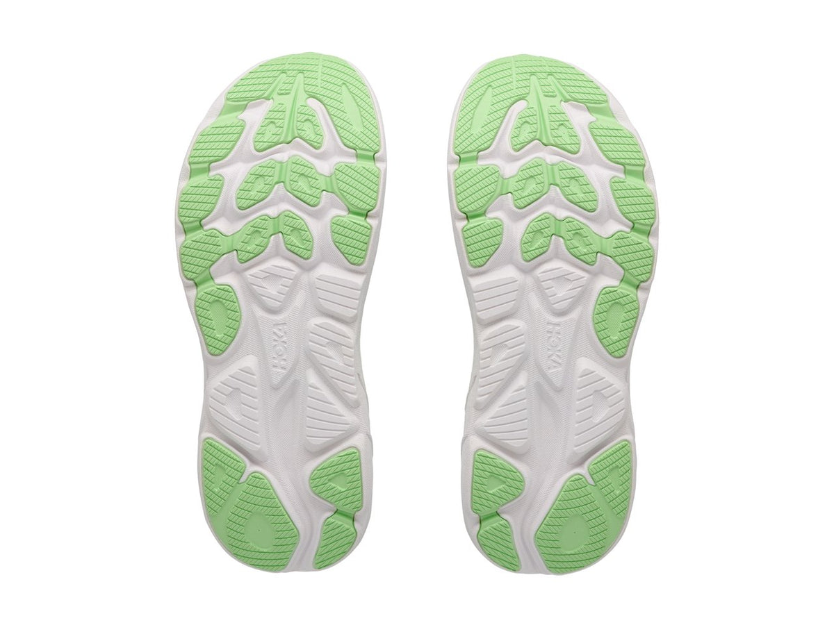 Women's HOKA Clifton 11 in Frost/Neon Yuzu – alternate view