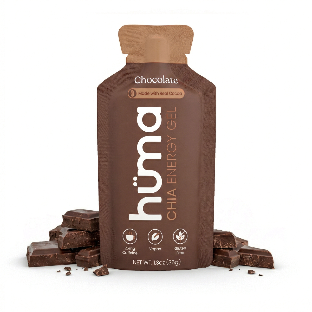 HUMA Chia Energy Gel Chocolate flavor