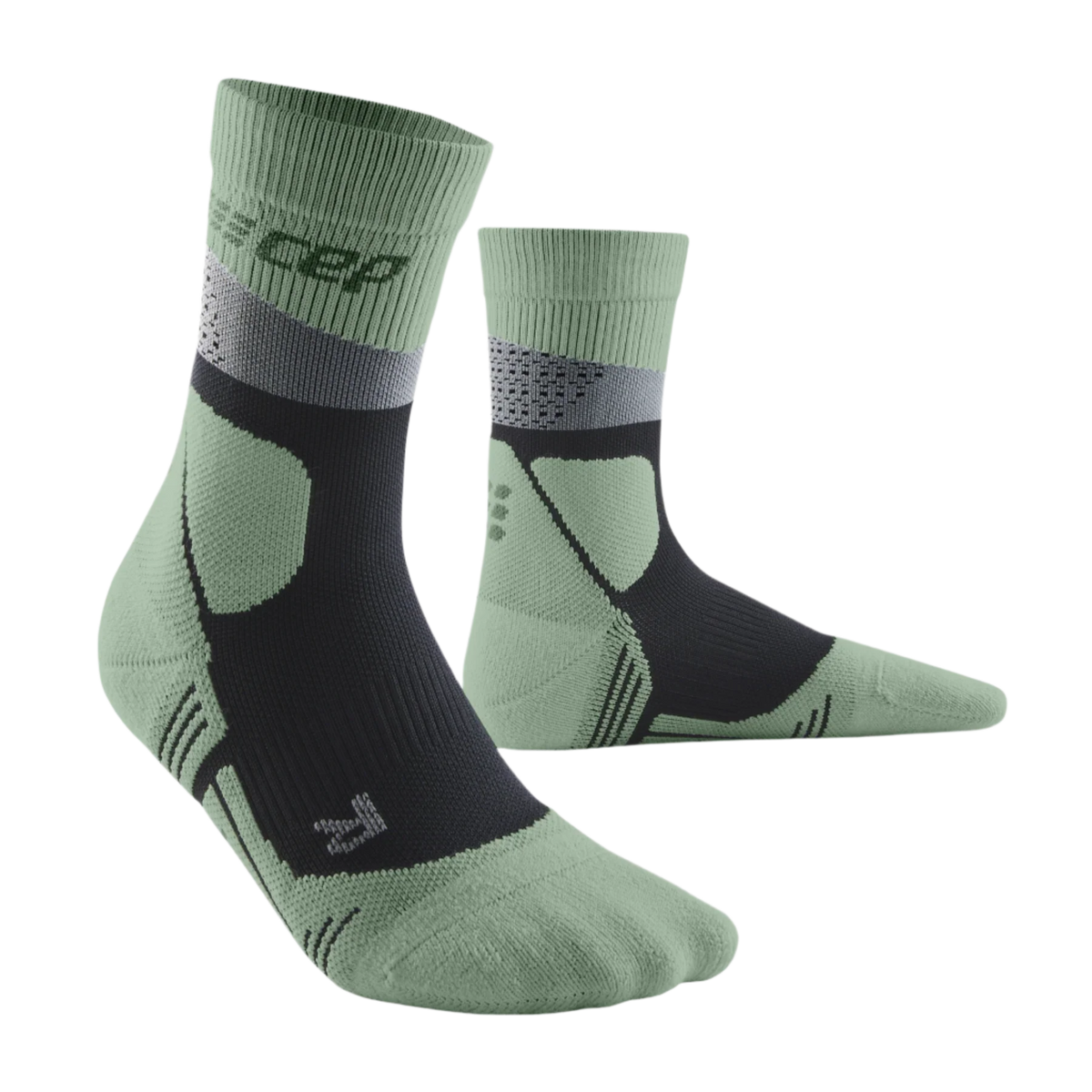 CEP Max Cushion Compression Mid Cut Socks Women's Grey/Mint
